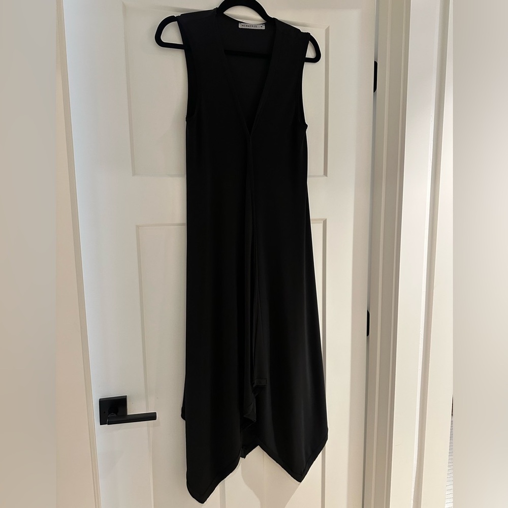 Chic Asymmetrical Black Dress